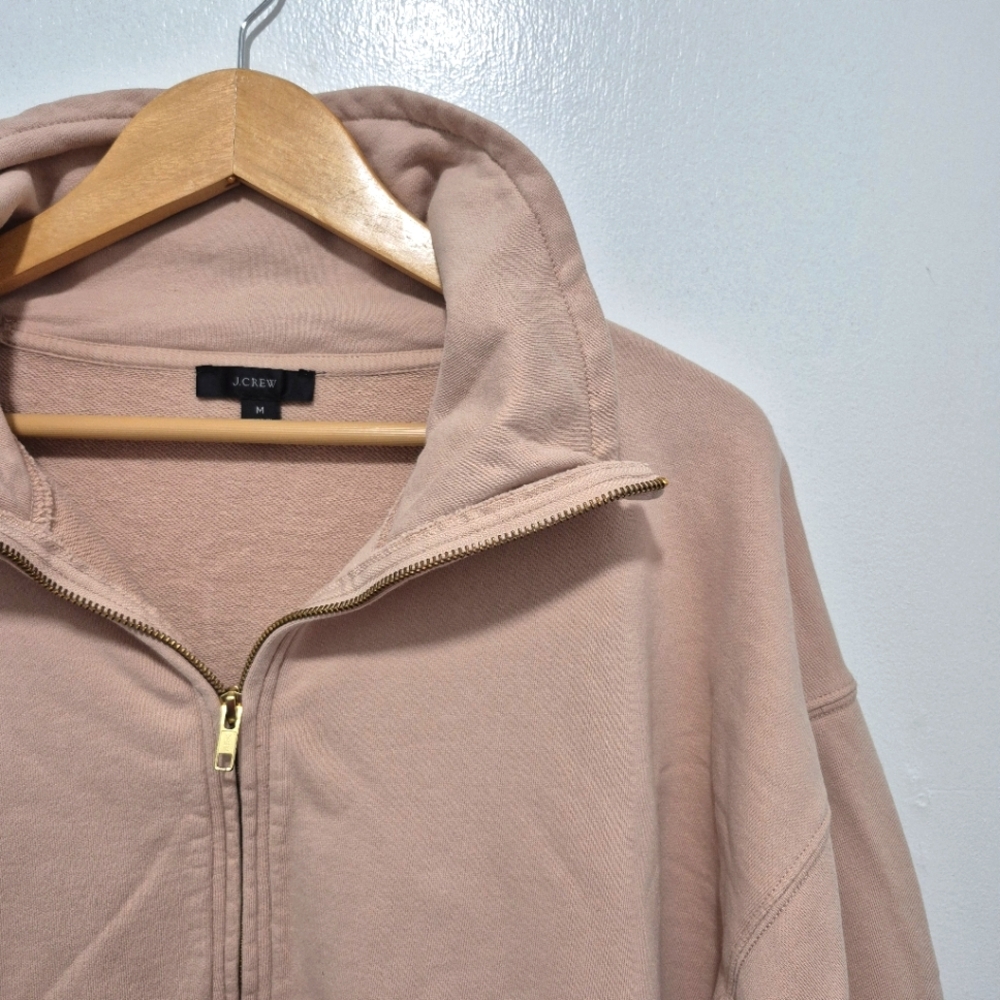 J Crew Quarter-Zip French Terry Sweatshirt - Mens Medium